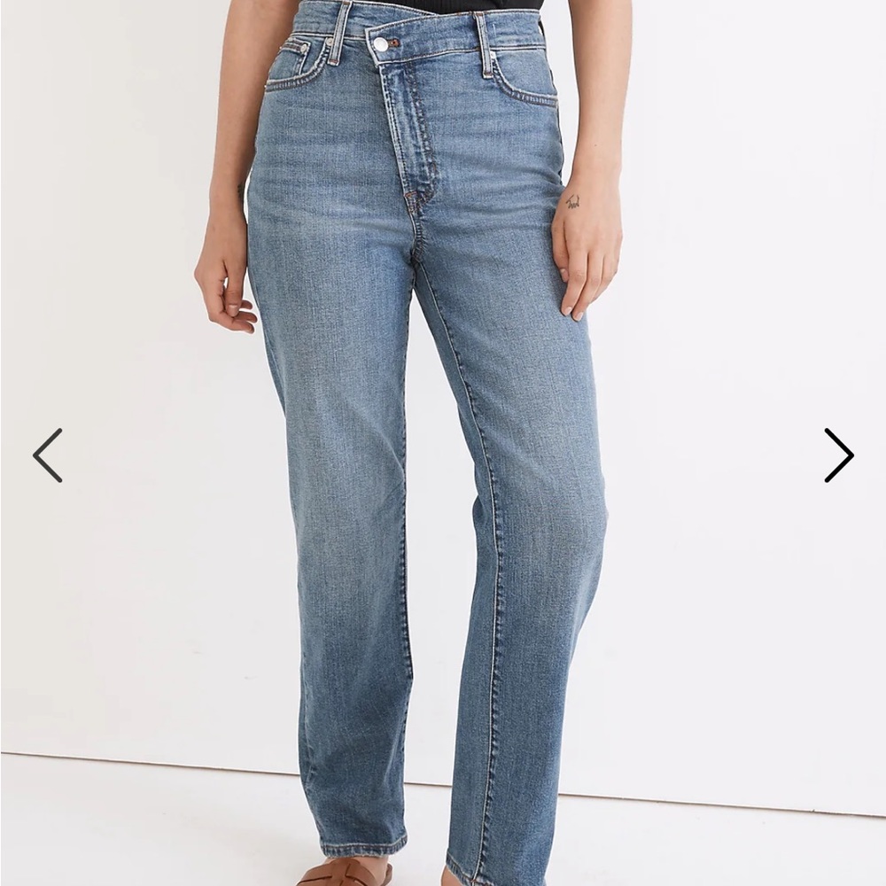 Madewell Perfect Vintage Straight Jean: Crossover Edition / 33 / MALVERN WASH - Picture 2 of 9